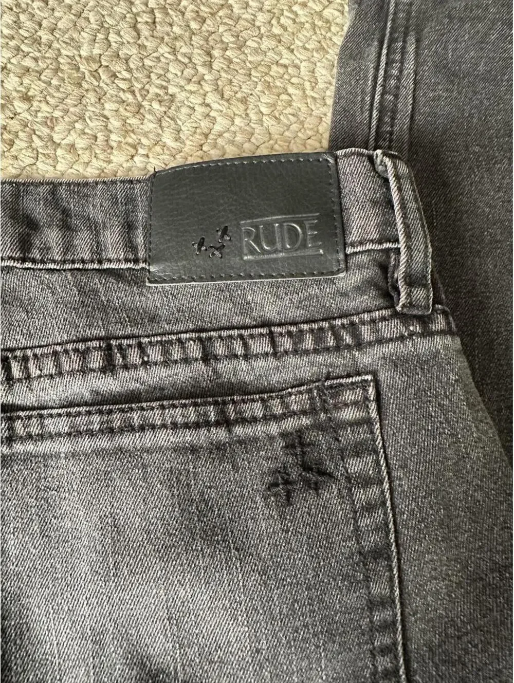 Rude black skinny jeans